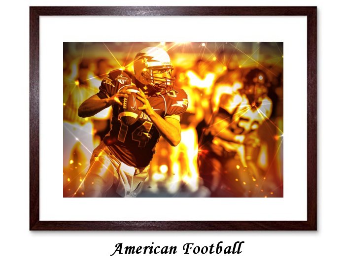 American Football Framed Print